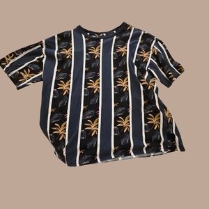 PacSun Navy Palm Stripe Tee for Kids